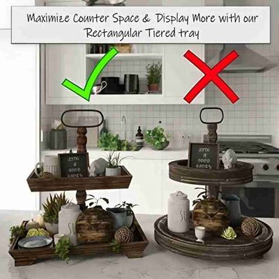 オーダーメイド 農家 木造 2階 トレイ 食品 果物 カップケーキ レストランのスクエア・タイヤ ホームケーキ