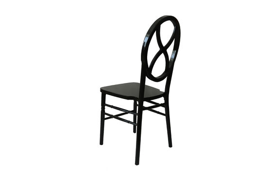 NO 折りたたみ固木材 ホテル家具のための積み重ね可能な宴席椅子 丸い背面 Chiavari デザイン