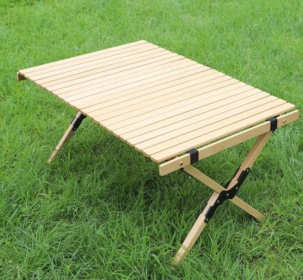 コンペティティブ ケーキロール 折りたたむ木製テーブル 持ち歩く屋外休憩テーブル 木製家具 一般的な高級 モダンスタイル
