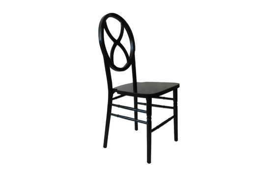 NO 折りたたみ固木材 ホテル家具のための積み重ね可能な宴席椅子 丸い背面 Chiavari デザイン
