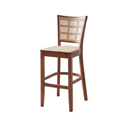 カスタム キッチンバーチェア 固木脚 杖 カウンターストール 43cm*43cm*109cm 重量制限 100KG