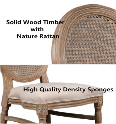 夕食 宴会 イベント フランス様式 ラタンバック 固木 ルイス椅子 積み立てられる椅子 古代 木製椅子 モダン100