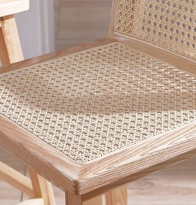 W46*D46*H93cm バー家具 ノルディックラタン椅子 高足椅子 バーストール バー用木製椅子