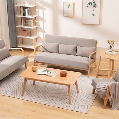 リビングルーム家具 最新 オーダーメイド 精巧な工芸 木製の足付きの部分ソファ 木製の足付き リビングルームソファセット