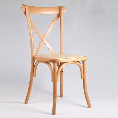 ラタンクロスバックチェア ダイニングルーム 結婚式 ブラウン/自然/白/赤ワインの現代木製チェア 25日配達