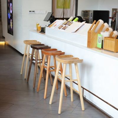 モダンバーチェア ダイニング レストラン キッチン ノルディック ホテル カウンター 太板 固木 特定に合わせてカスタマイズできる色