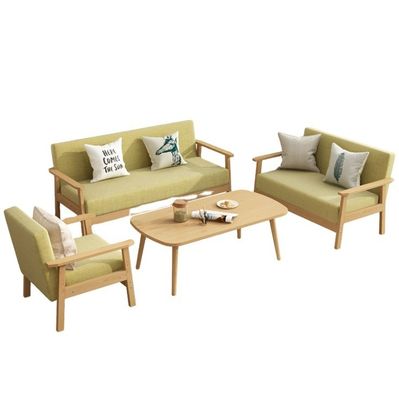 現代の木製ソファセット リビング用家具 64/113/157cm*59cm*71/101/146cm