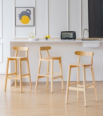 ヴィンテージスタイルの高椅子のバーストール 固木材LL-C34