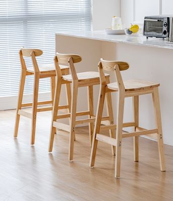 ヴィンテージスタイルの高椅子のバーストール 固木材LL-C34