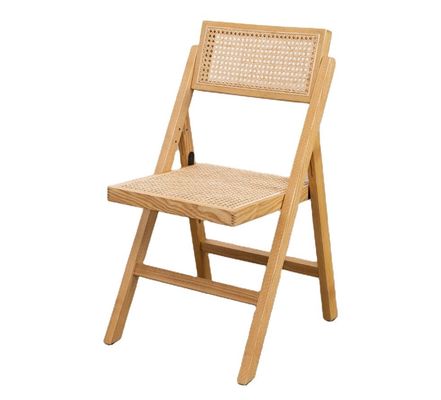 レストラン ホテル ノルディック モダン ナチュラル ラタン 折りたたみ 固木 ダイニング 椅子 ダイニング 部屋 家具