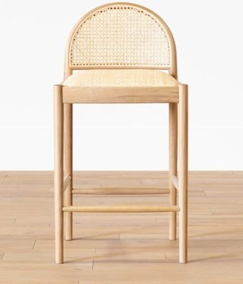 モダンダイニング家具 レストラン家具用 固木PU革バーチェア