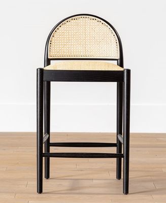 モダンダイニング家具 レストラン家具用 固木PU革バーチェア