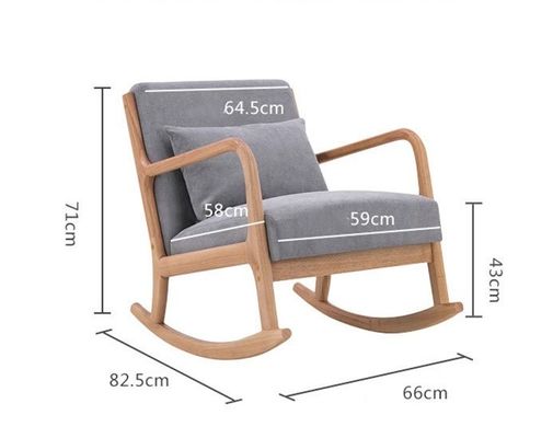 リビングルームチェア 直接供給 ヨーロッパの北欧様式 木製 固形木製の揺れ椅子