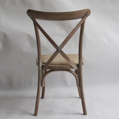 オーダーメイドデザイン ノルディック モダン ラタン クロス バック 積み立てられる 固木 バンケット 結婚式 木製椅子 OEM サービス 受け入れ