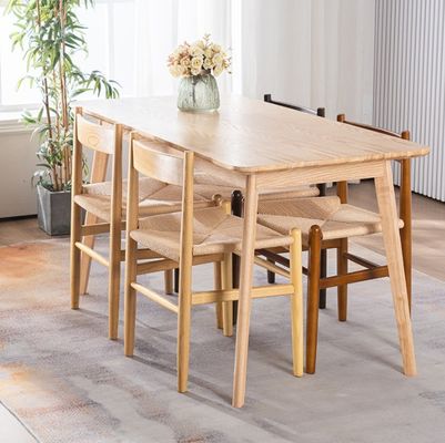 ダイニングルーム 家具 オーダーメイド用 ノルディック 木製 ラタン ダイニングチェア