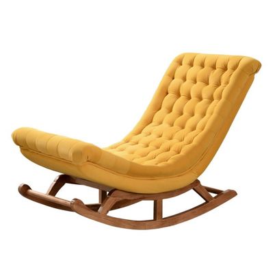 マシッドウッド ヨーロッパ様式 揺れ椅子 ポリester ソーファ 椅子 W60*D106*H76cm