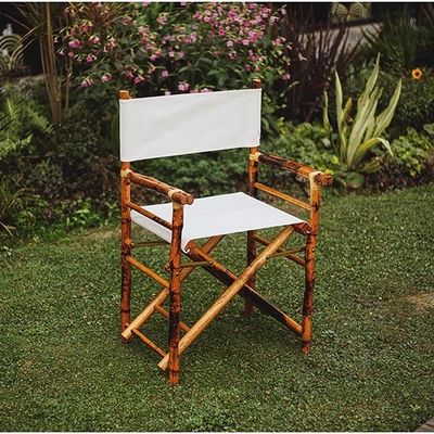 屋外家具 庭園パーティー ホテルチェア W57.9*D46*H89 CM 木製 バンブー 折りたたみ椅子 大人用 木製 リレーヤー
