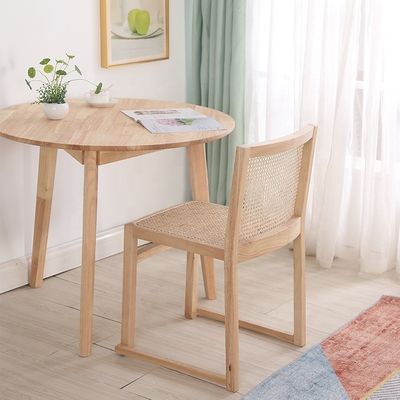 ダイニングルーム 家具 リアルラタン マシッドウッド スタイク可能なダイニングチェア