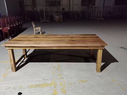 卸売 宴会 ホテル ホーム 折りたたむ 固木 松木 農場 テーブル と ベンチ 豪華 クラシック スタイル メール 梱包 Y
