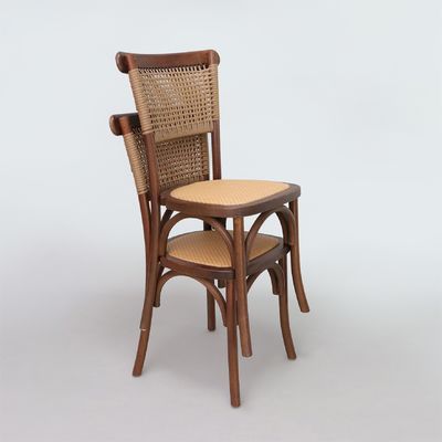 ダイニングルーム家具 現代の自然デザイン 固木ラタン バンケット椅子