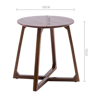 木製のコーヒーテーブル 横のテーブル 現代のデザインスタイル バーウッド/ナッツ色