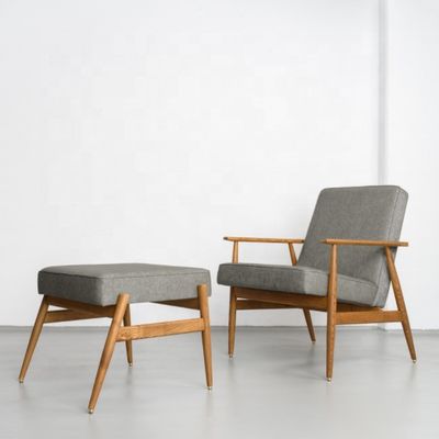 現代のリビングルーム家具 木製の揺れるソファ 布のベールベットシートを持つ fauteuil
