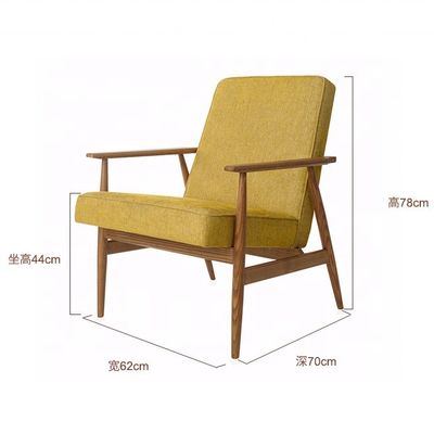 現代のリビングルーム家具 木製の揺れるソファ 布のベールベットシートを持つ fauteuil