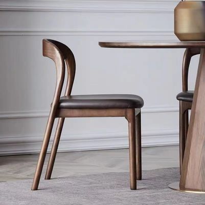 モダン ノルディック 固木 舗装 レストラン 椅子 ダイニング 椅子 W48.5cm*D55.2cm*H77cm サイズ