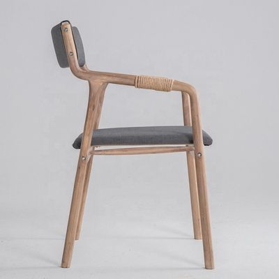 ダイニングルーム 家具 固木 ヴィンテージ スタイル ロープ 装飾 ダイニング 扶手椅子