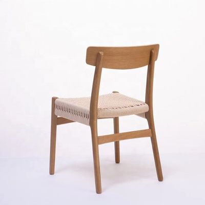 古典的なダイニングルームとリビングルーム家具 デザインが良い アンティークオーク木 Wishbone Chairs with Rope Seat