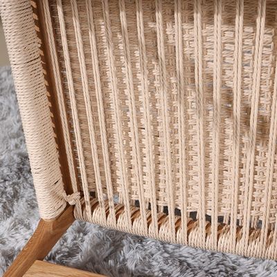 古典的なダイニングルームとリビングルーム家具 デザインが良い アンティークオーク木 Wishbone Chairs with Rope Seat