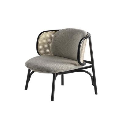 最新デザインのための木製単体ラタン椅子 舗装された木製椅子 W68*D70*H82cm