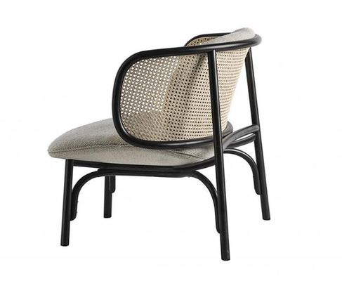 最新デザインのための木製単体ラタン椅子 舗装された木製椅子 W68*D70*H82cm