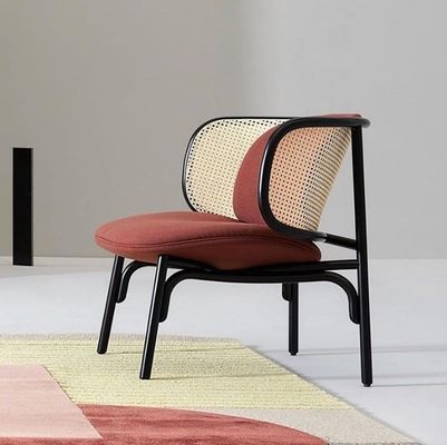 最新デザインのための木製単体ラタン椅子 舗装された木製椅子 W68*D70*H82cm