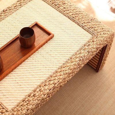 家庭 家具 現代のデザイン スタイル 端 自然 木の枠 ストロー 織り 芸術的 日本様 カフェテーブル リビング