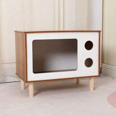 現代的なリビング 部屋 家具のための現代的な多機能木製ペットネストとサイドキャビネット