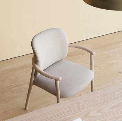 ホーム 家具 高級品 ノルディック マシッド 灰 木 折りたたみ リュックレスト 高密度 スポンジ ポリester 腕椅子