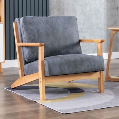 ノルディック・モードン マシッドウッド ヴィンテージ シングルソファー 木製 リレーザー ブームチェア ポリester ソファー リクライナーチェア