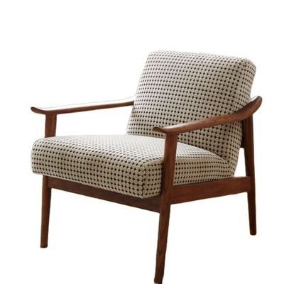 ホテル専用 リビングチェア 革アームレストとベールベット布で 現代のデザイン