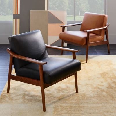 ホテル専用 リビングチェア 革アームレストとベールベット布で 現代のデザイン