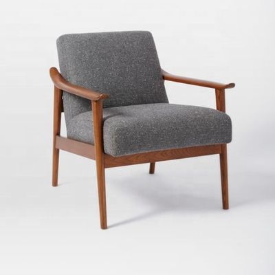 ホテル専用 リビングチェア 革アームレストとベールベット布で 現代のデザイン