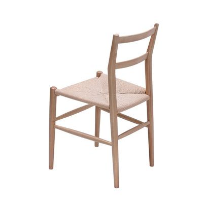 ホテル レストラン バンケット または ホーム シンプル リュックレスト チェア ハンプロープ 織り木製の脚