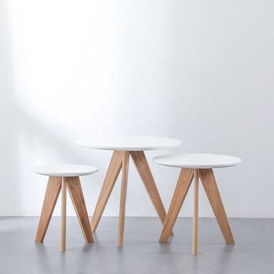 家庭 家具 現代のデザイン 調整可能な高さ カフェテーブル レストラン 丸い 固木 食卓