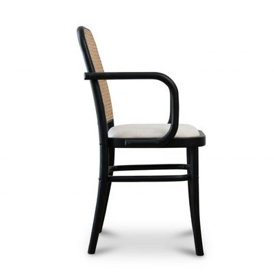 古代デザイン 木製ラタン 背面 ダイニングアームチェア OEM/ODM 休憩チェア スタイル