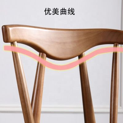 現代の黒ノート木 ノルディックダイニングチェア 豪華なヨーロッパ レストラン ホテル リビング デザインの家具
