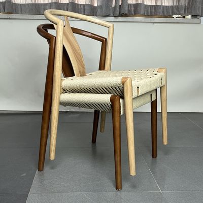 郵便 包装 シンプル レストラン 積み立てられる 木製 椅子 ロープ シート 軽量 デザイン
