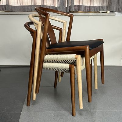 郵便 包装 シンプル レストラン 積み立てられる 木製 椅子 ロープ シート 軽量 デザイン