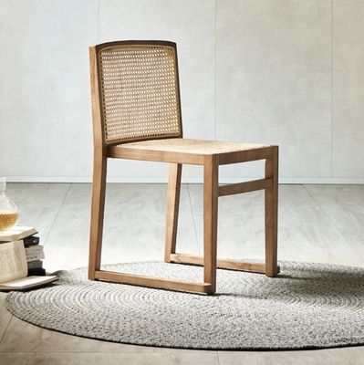 ダイニングルーム 家具 宴会用 現代の固木食卓 積み立てられるラタン椅子 NO 折りたたみ