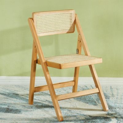 マシッドウッドラタンフレーム ナチュアルラタン食卓 折りたたみ Yes for Events in Modern Furniture レストラン