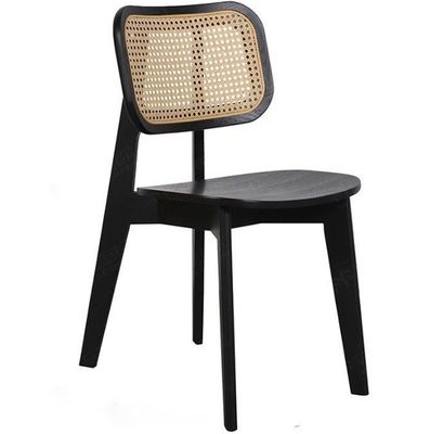 レストランチェア W46*D46*H86CM ヴィンテージラタン 固木製 家庭用家具用食卓